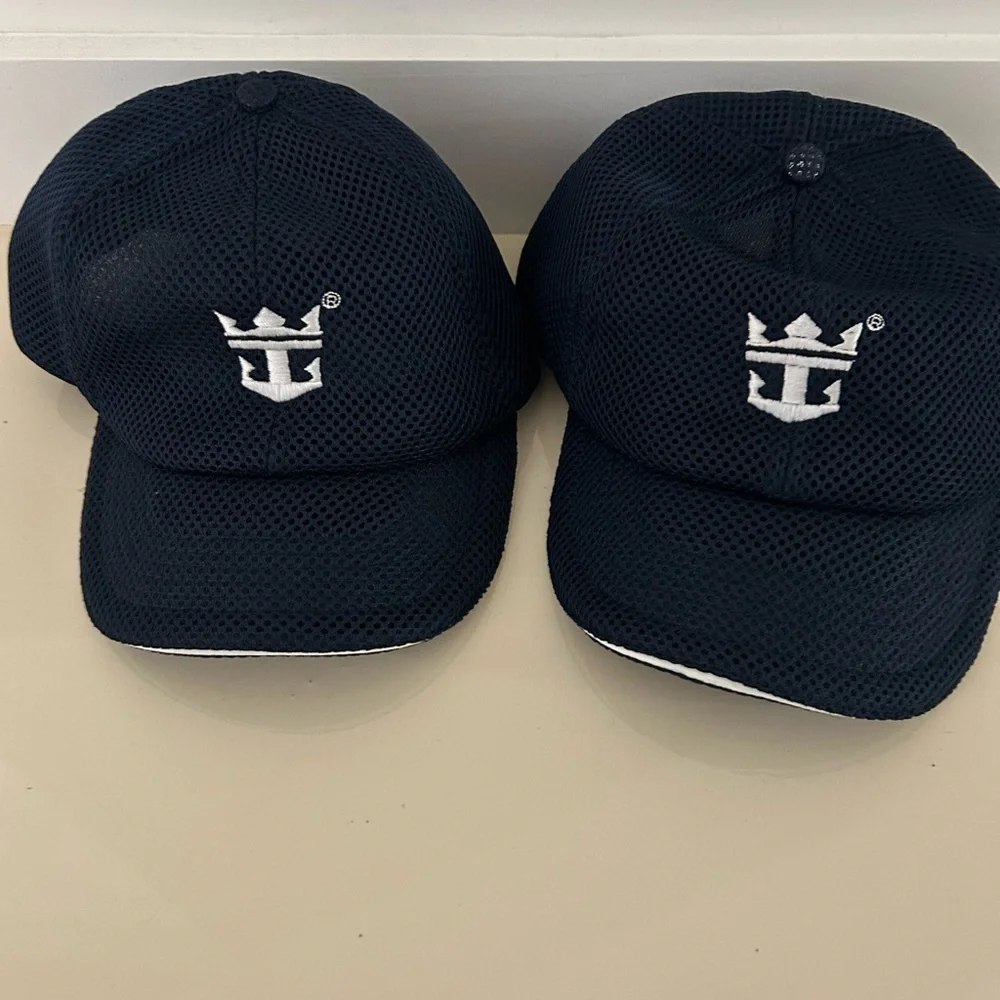 NWOT Navy Royal Caribbean hats - Picture 2 of 4